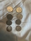 Ben Franklin Half Dollars Set Of 8 90  Silver - Circulated Junk Silver