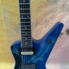 Usa Lightning Glossy Dimebag Darrell  The Dean From Hell blue Electric Guitar