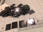 150 Showgard Used Medium Stamp Mounts Black Roughly 30-40mm Wide X 40-50mm Lot 6