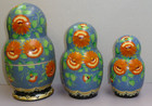10 Pc  Russian Nesting Doll Set Signed Matryoshka Vintage  r