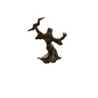 2    Pewter Wizard With Ball And Lightening Bolt Figurine S4