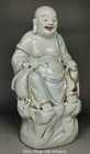 8 6  Rare Old China White Porcelain Feng Shui Maitreya Buddha Bead Sculpture