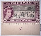 Travelstamps  1954 Bahamas Stamps Sc 166  8d  Qeii      Paradise Beach     Mnh