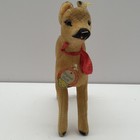 Steiff Miniature Velvet Fawn Deer Plush Toy Vintage 1950s W  Ear Tag   Button