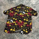 National Bohemian Beer Hawaiian Shirt Size-large Red Gold Black White