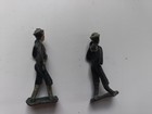 2 Vintage Hollow Cast Lead Navy Sailors Bugler Naval Figures Prewar Unmarked