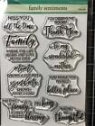 New Penny Black Rubber Stamp Set Family Sentiments Friendship   Free Usa Ship