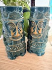 Set Of Zaya Glen Reserva Rum Tiki Mug Hummingbird Ceramic 7 5  Blue Gold
