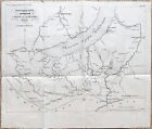 1838 Russia East Siberia Map Of Communication Roads Irkutsk   Trans-baikal Area