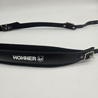 Hohner Acc10 Leather Accordion Strap Black - Made In Italy - Single Strap Only