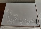 Lot Of 7 Darice Embossing Essentials Folder Ducks Keys Peacock Palms Water Love