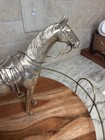 Antique Weidlich Bros Silver Plated Metal Horse Statue Figurine Wb Co 2289 12   