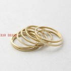 40 Pieces Raw Brass Flat Closed Ring - Link - Loop 18x1mm  cw-3023c-w-42 