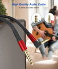 1 4 Inch Cable Trs Guitar Cable 10 Ft 2-pack  Instrument Cable Guitar Amp Cord S
