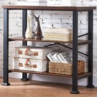 3 Tier Bookshelf industrial Book Shelf engineered Wood And Metal Deep Bookcases