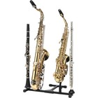 Titan Folding Alto And Tenor Double Sax Stand Double Flute double Clarinet Peg