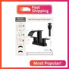 Forious Bathroom Faucet 4 Inch Centerset 2 Or 3 Hole Waterfall Matte Black