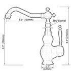 Antique Copper   Chrome Brass Kitchen Faucet Bathroom Sink Mixer Tap 2nf913