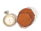 C  1890 J j  Hicks Compensated Pocket Barometer With Orig   Leather Case