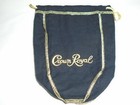 Lot Of 2 Small Crown Royal 375ml Pint Size Black Drawstring Bags 7 