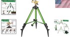 360-degree Impact Sprinkler On Adjustable Tripod Base - Efficient Irrigation