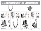 Toddler Leash For Walking  Toddler Safety Harnesses Leashes  Safety Harness With