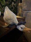 Vintage 2 Ducks goose Figurine 80s 90s Goose Decor