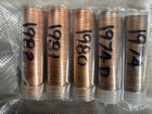 5 Penny Rolls  250 Coins   Un-searched   brilliant uncir    batch 1a 