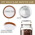 200 Pack Regular Mouth Canning Lids  70mm 2 76 In Mason Jar Replacement Caps