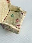 Vintage Ideal Petite Princess Dollhouse Gold Salon Wing Chair Miniature 3 5   