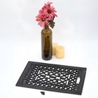 Victorian Floor Register Grate Cast Iron Vent 14  By 9  I D