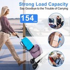Folding Hand Truck Dolly Cart 330 Lbs Load Capacity Aluminium Trolley Cart   