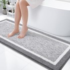  Bathroom Rugs 59x24  Extra Soft And Absorbent Microfiber Bath Mat  Non-slip  