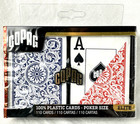 Copag  1546 Poker Size Playing Cards 100  Plastic Jumbo Index Blue red  Free Shp