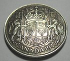 1946 Wd Canada 50 Cents  800 Silver George Vi Low Mintage 950k  Km36 Asw  300
