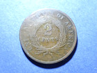1868 Two Cent Piece  Ag Details