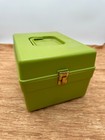 Vintage Wil-hold Wilson Green Plastic Sewing Pattern Storage Box 7x9x12 W dividr