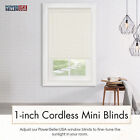 Window Blinds Mini Blind 1  Slat Vinyl Venetian Blinds - Black White Beige Gray