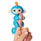 Fingerlings - Interactive Baby Monkey- Boris Blue With Orange Hair By Wowwee