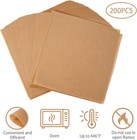 200pcs 6x6 Parchment Paper Squares  Hamburger Patty Non-stick Sheets