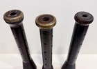 Lot Of 3 Vintage 12    Wood Beehive Industrial Textile Spools