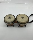 Brown Wooden Adjustable Musical Instrument 2 Pieces Bongo Drum