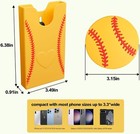 Softball Theme Phone Holder For Bogg Bag simply Southern With 1 