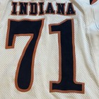 Riddell Indiana Football Jersey  71 Mens White Mesh Team Issued Away Game Worn