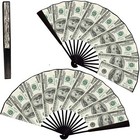 Hand Fans Foldable For Line Dancing Decorative Popping Big Money Fan Dance Music