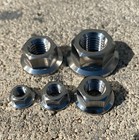 M5 M6 M7 M8 M10 M12 M14 Titanium Grade 5 Din 6923 Hex Flange Nut