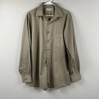Van Heusen Dress Shirt Mens 16 5 34 35 Reg Fit Lux Sateen Wrinkle Free Button Up