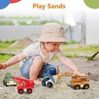 Construction Truck Toys Set 4-pack Excavator Dump Crane Cement Mixer Kids