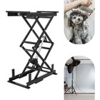 Foldable Hydraulic Electric Scissor Lift Table 180lbs Capacity Adjustable Height