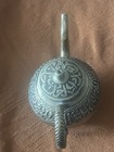 Antique Persian middle Eastern Metal Etched Teapot 4    Diameter 
